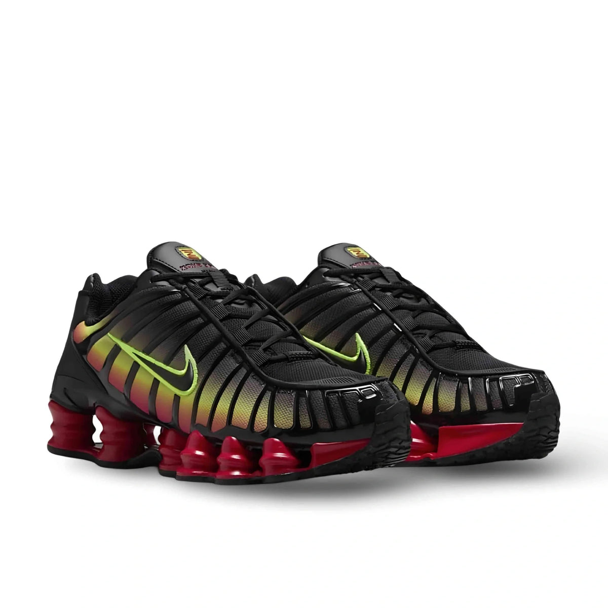 Nike Shox TL Volt Fire Red - angled view