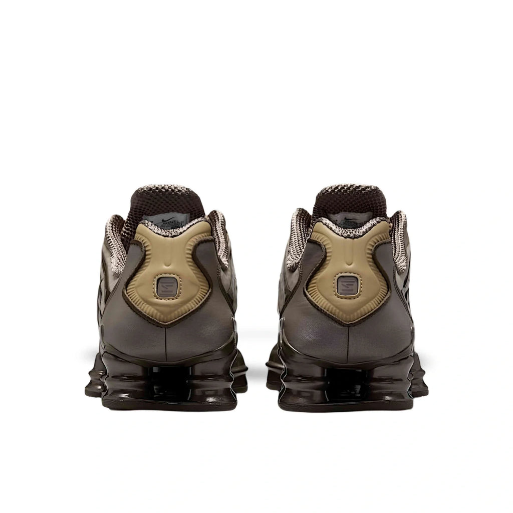Nike Shox TL Khaki Ironstone Off Noir - rear view