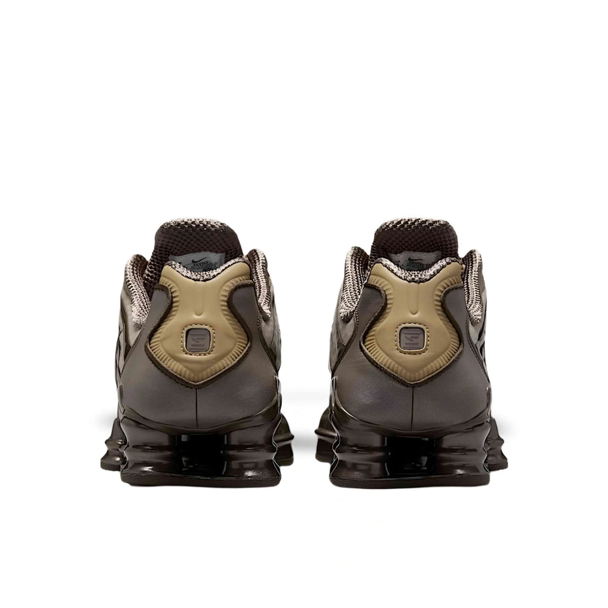 Nike Shox TL Khaki Ironstone Off Noir - rear view
