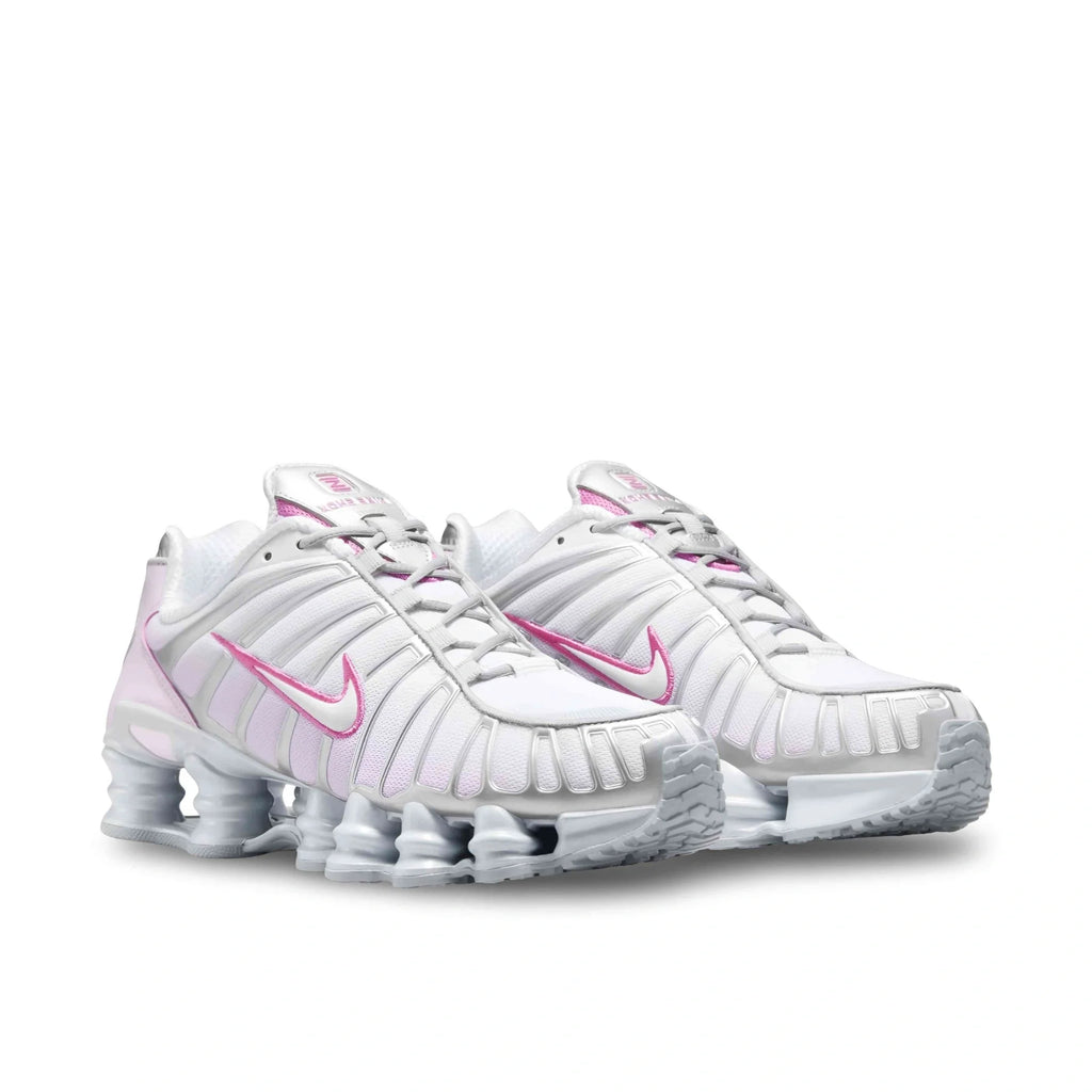 Nike Shox TL White Pink - angled view