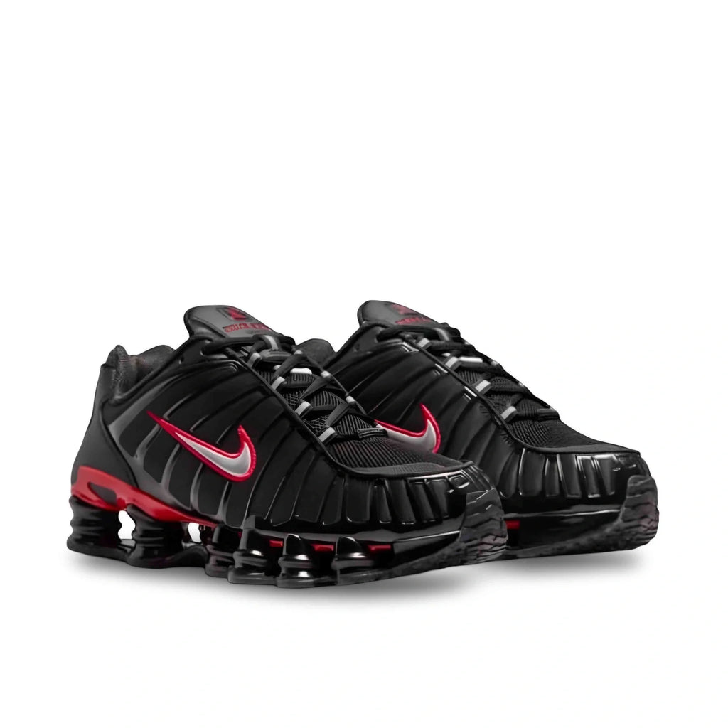 Nike Shox TL Black Red - angled view