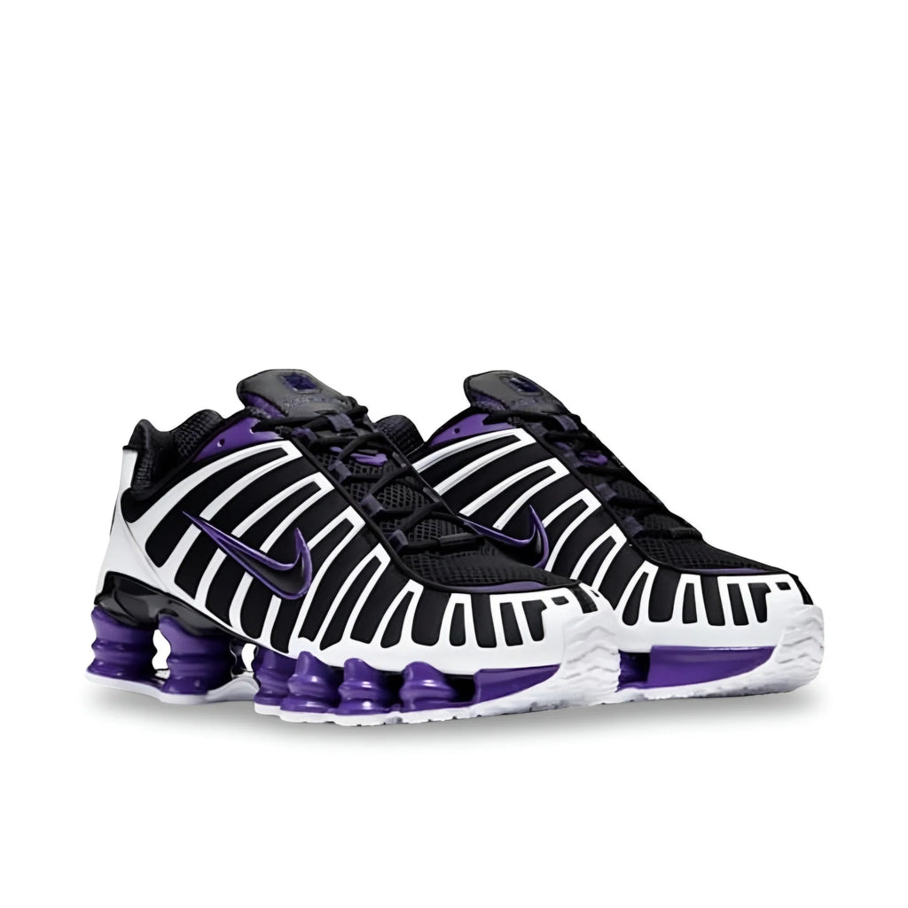 Nike Shox TL Black Court Purple - angled view