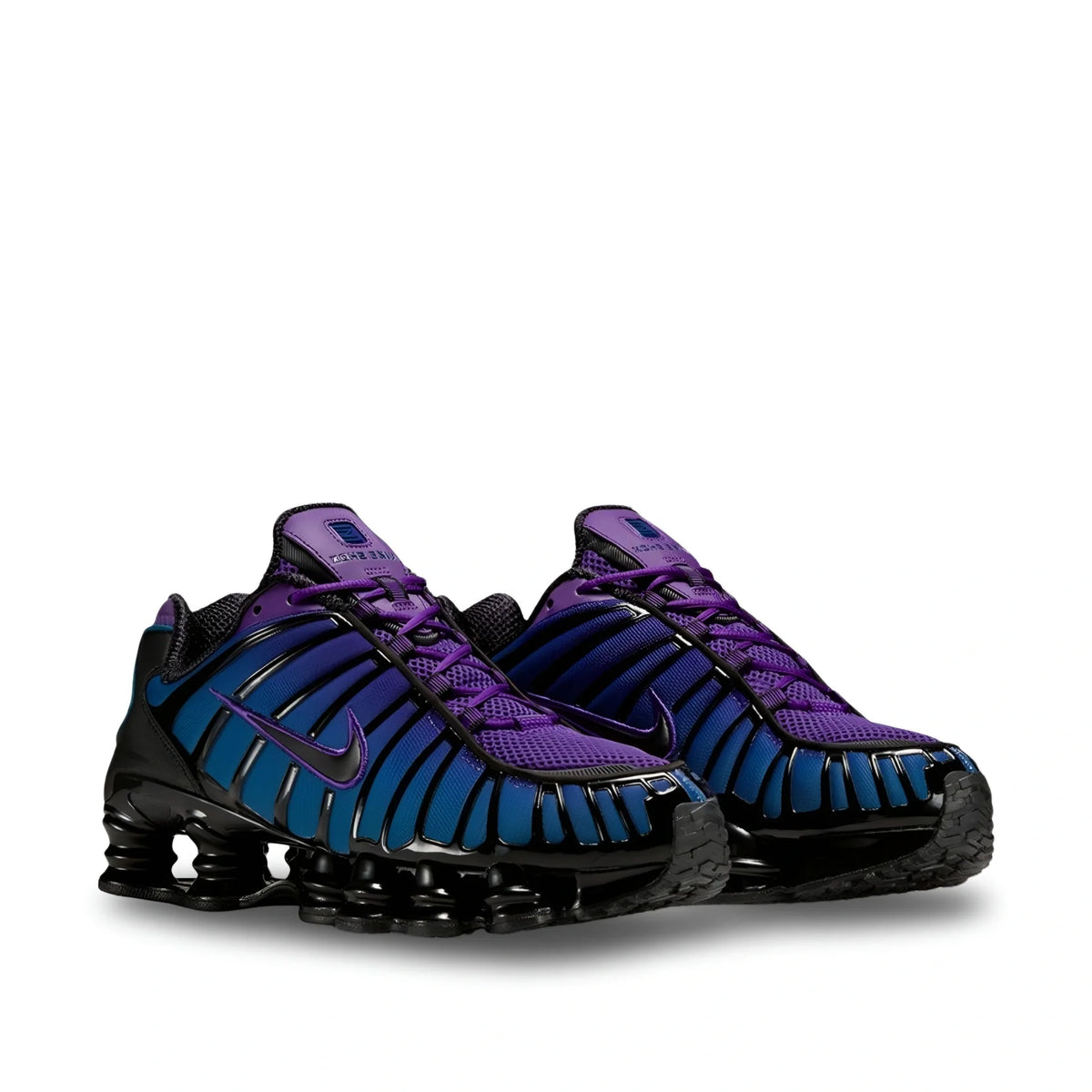 Nike Shox TL Voltage Purple Blue Force Black - angled view