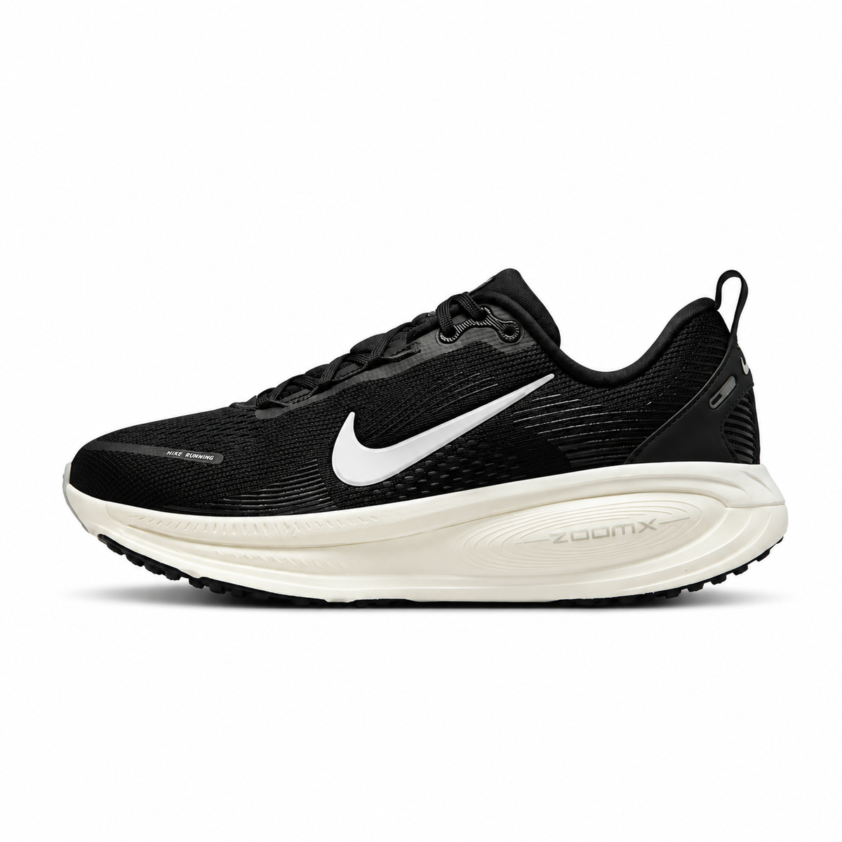 Nike Vomero Plus Black Cream - left-facing side view