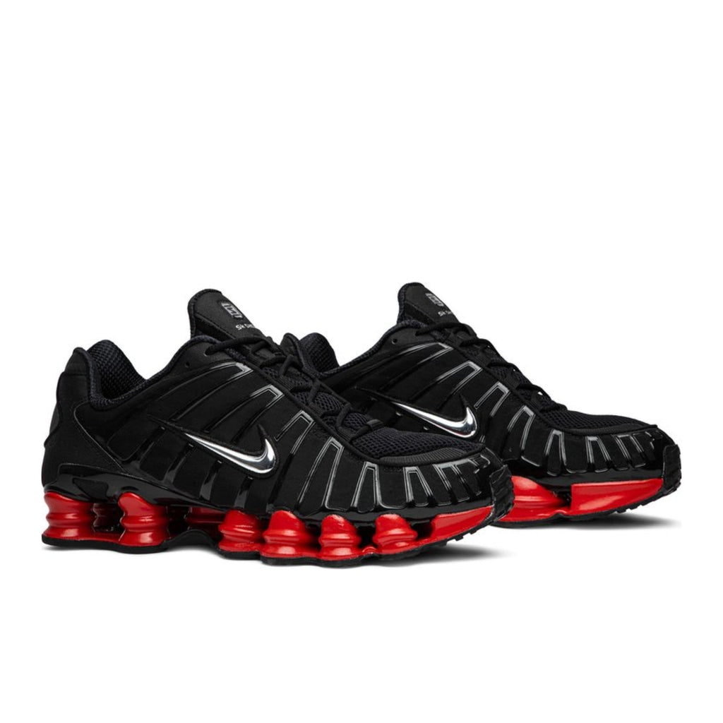 Nike Shox TL Skepta Black Red - angled view