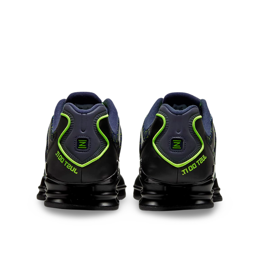 Nike Shox TL Obsidian Volt Black - rear view