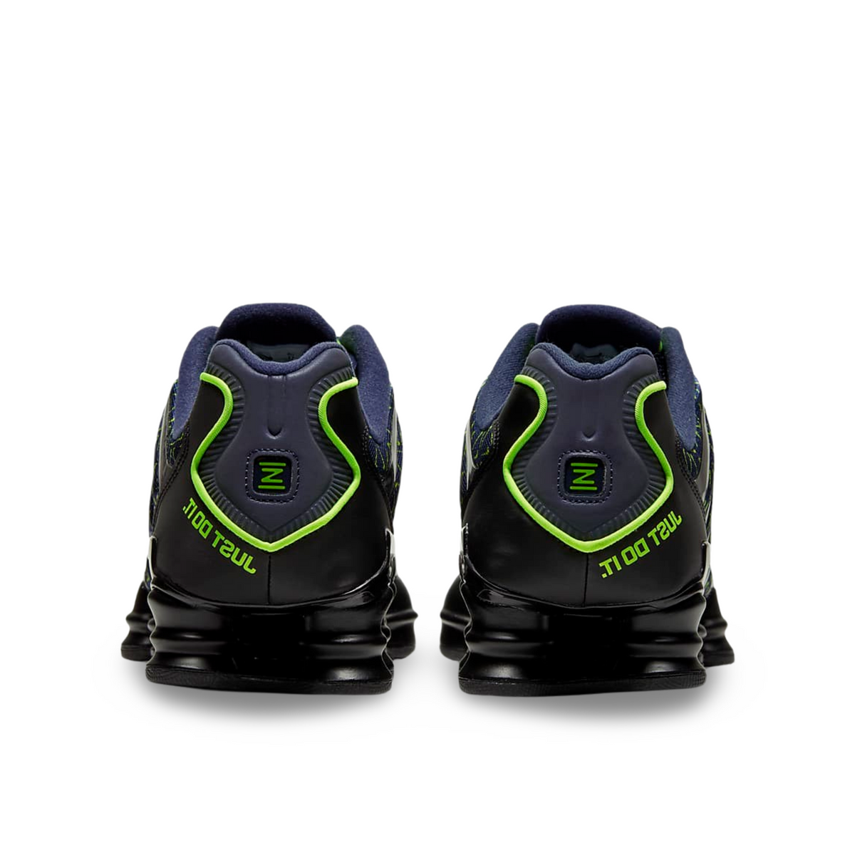 Nike Shox TL Obsidian Volt Black - rear view