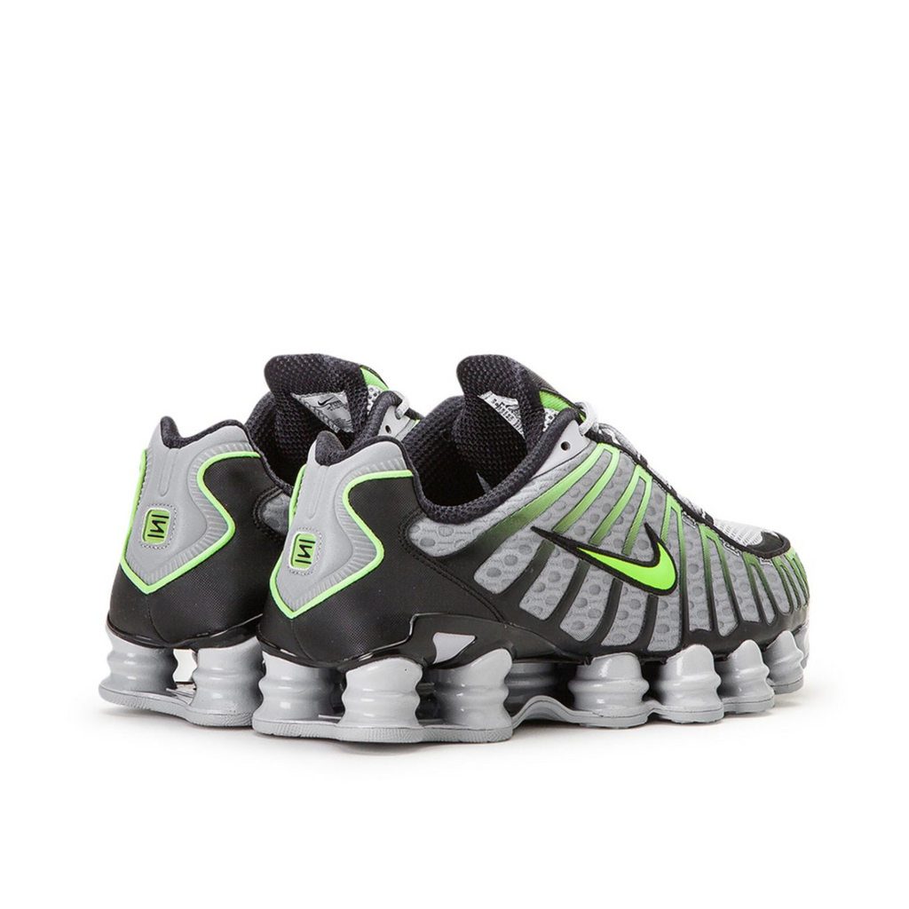 Nike Shox TL Grey Green - rear view