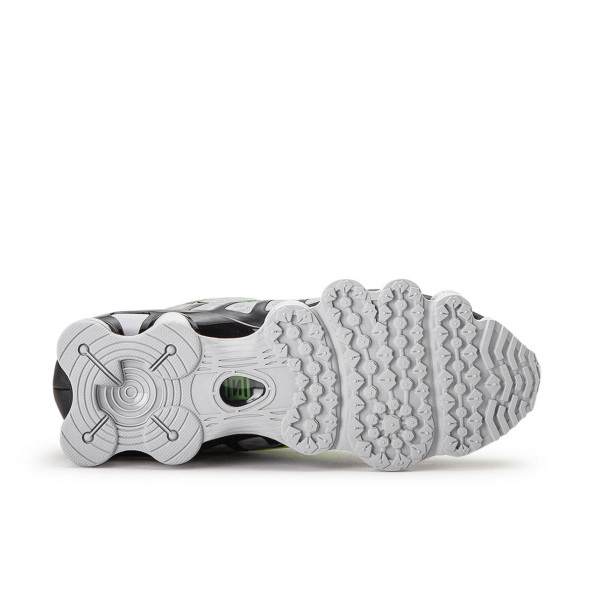 Nike Shox TL Grey Green - sole view