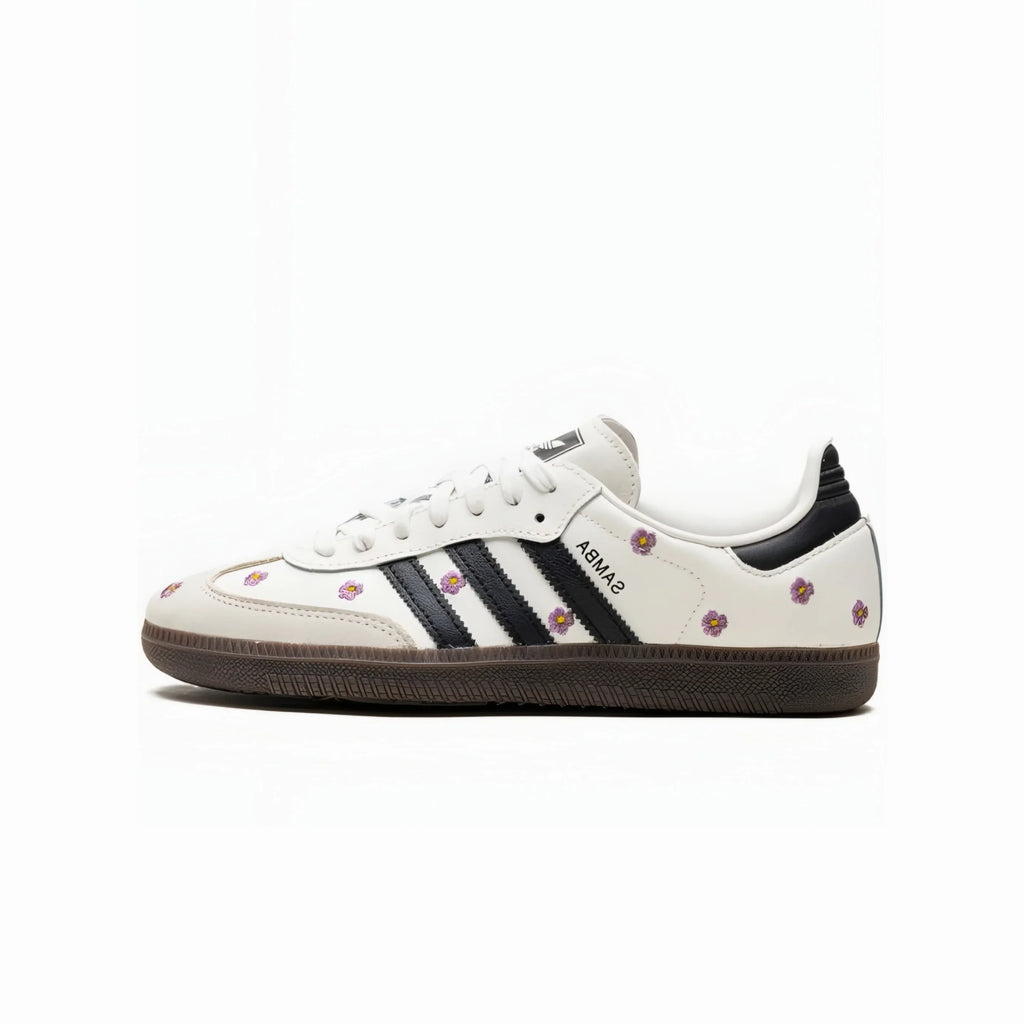 adidas Samba OG White Purple Floral