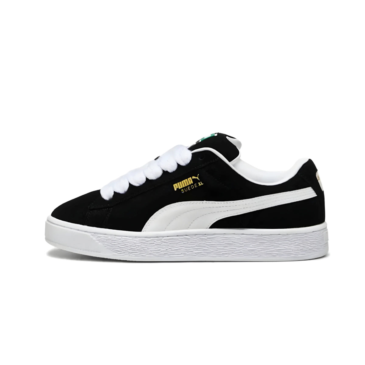 PUMA Suede XL 'Black & White' (Thick Laces)