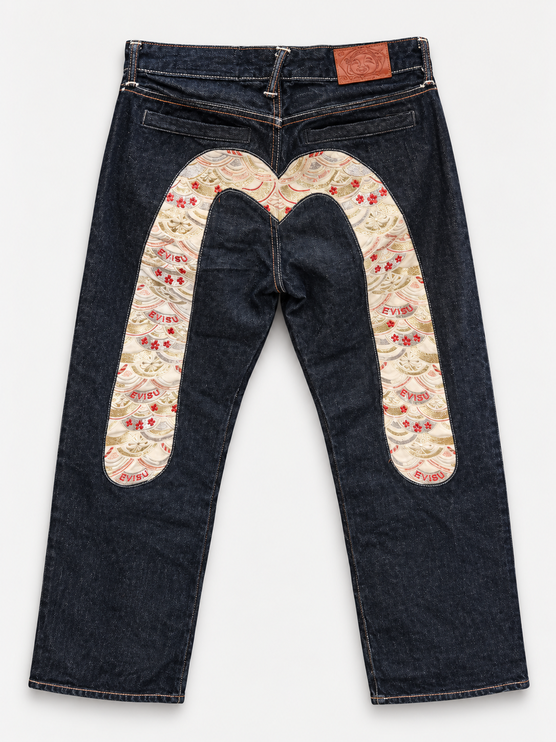 EVISU Gold Brocade Daicock Jeans - Dark Indigo