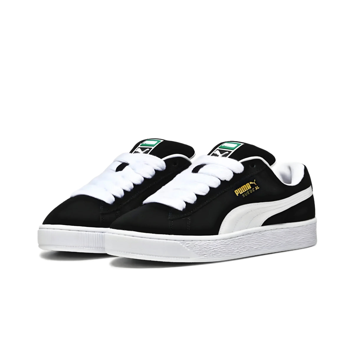 PUMA Suede XL 'Black & White' (Thick Laces)