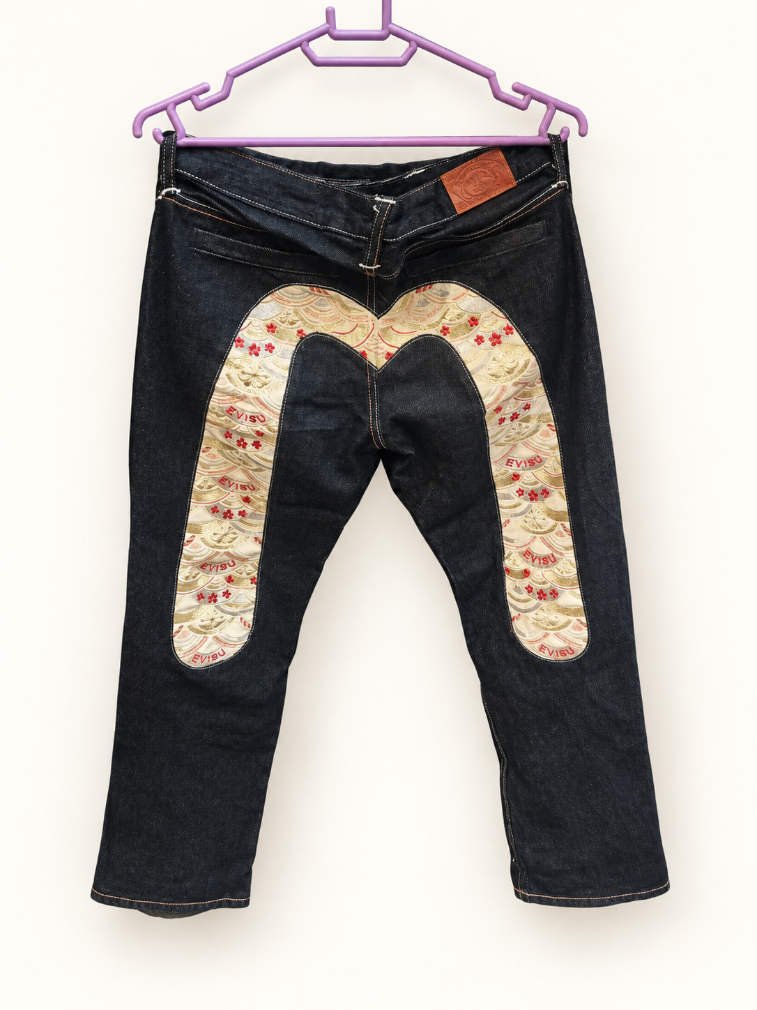 EVISU Gold Brocade Daicock Jeans - Dark Indigo