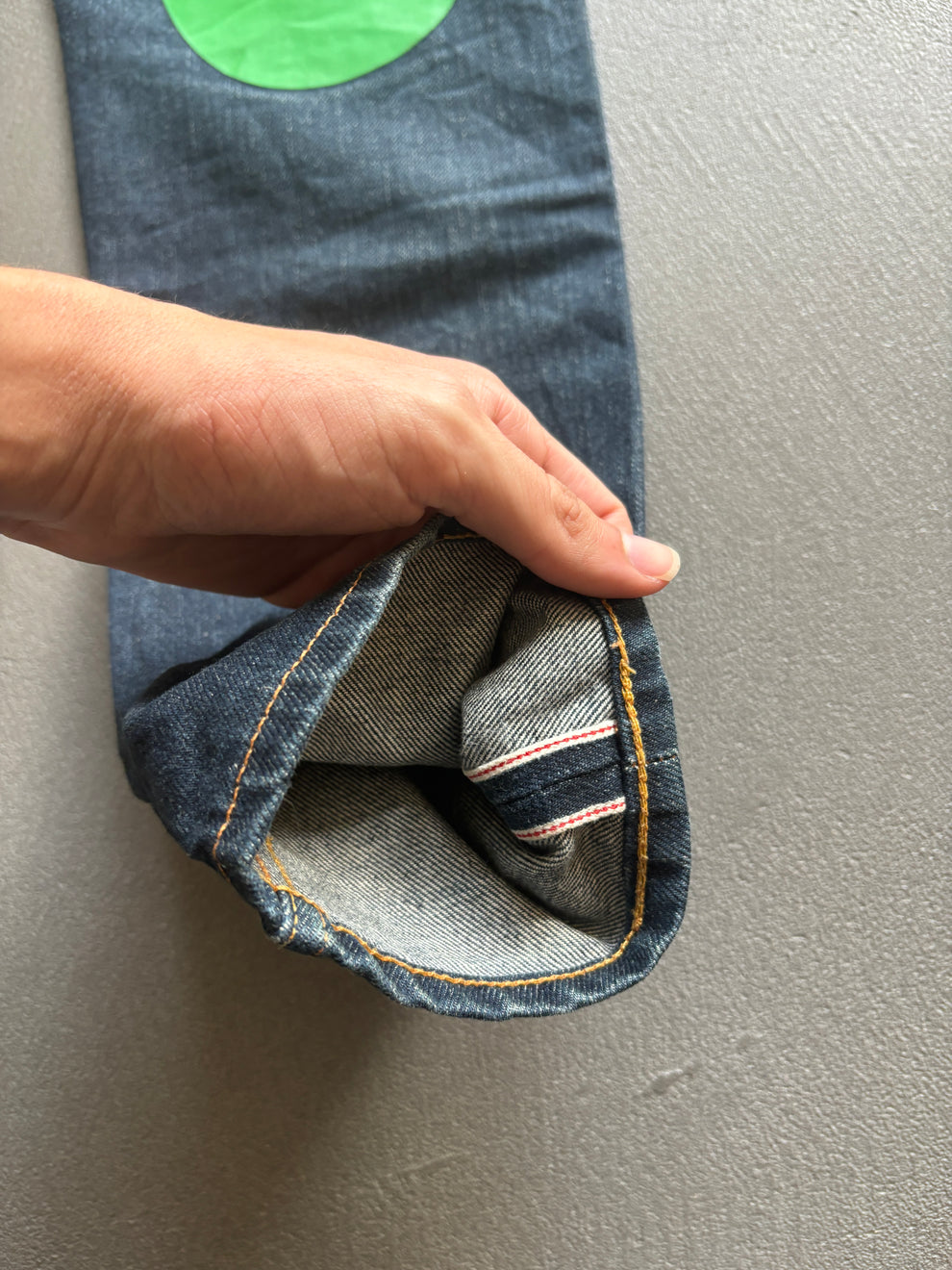 EVISU Green Daicock Jeans