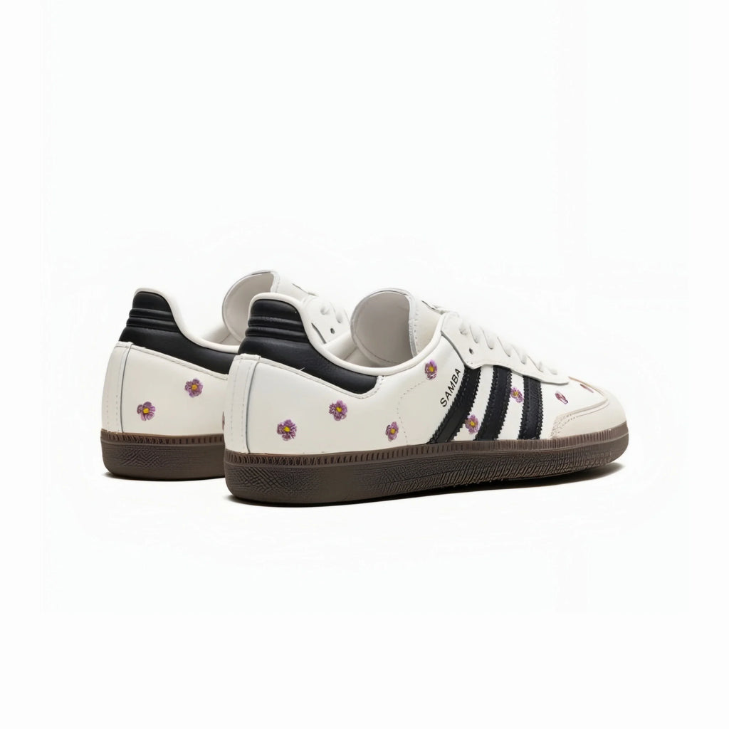 adidas Samba OG White Purple Floral