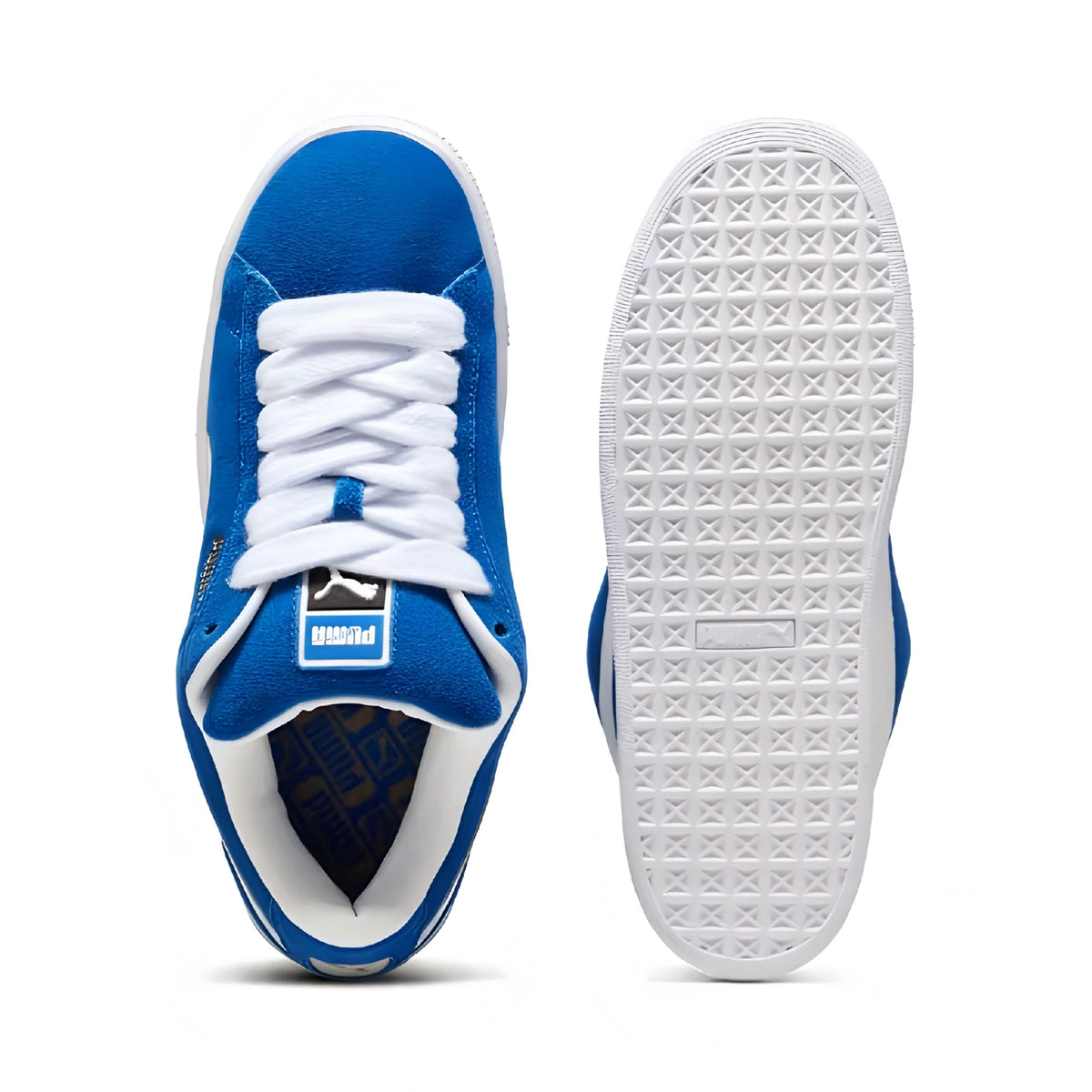 PUMA Suede XL 'Blue & White' (Thick Laces)