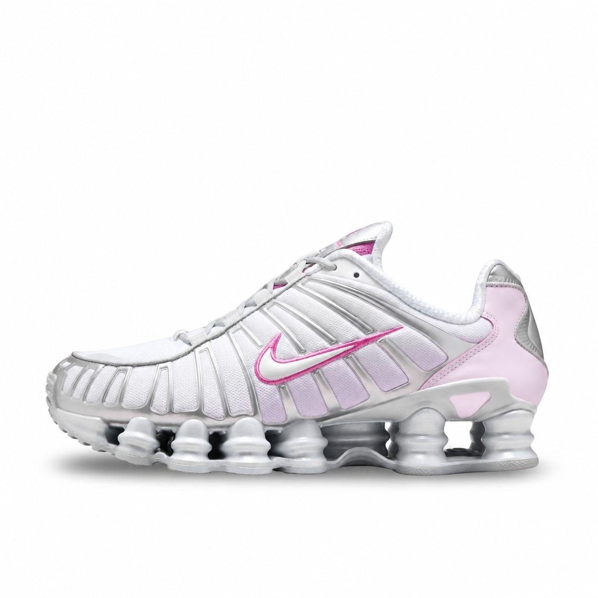 Nike Shox TL White Pink - side view
