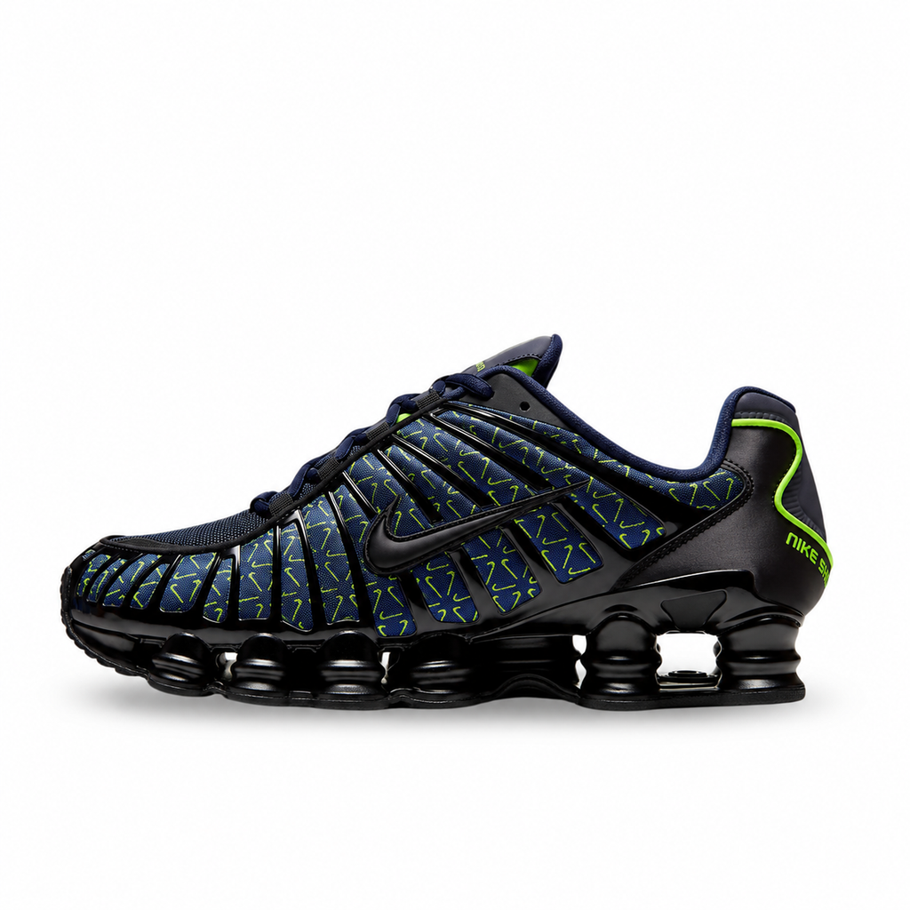 Nike Shox TL Obsidian Volt Black - side view